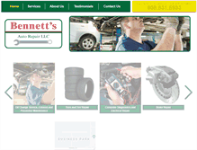 Tablet Screenshot of bennettsautorepair.com